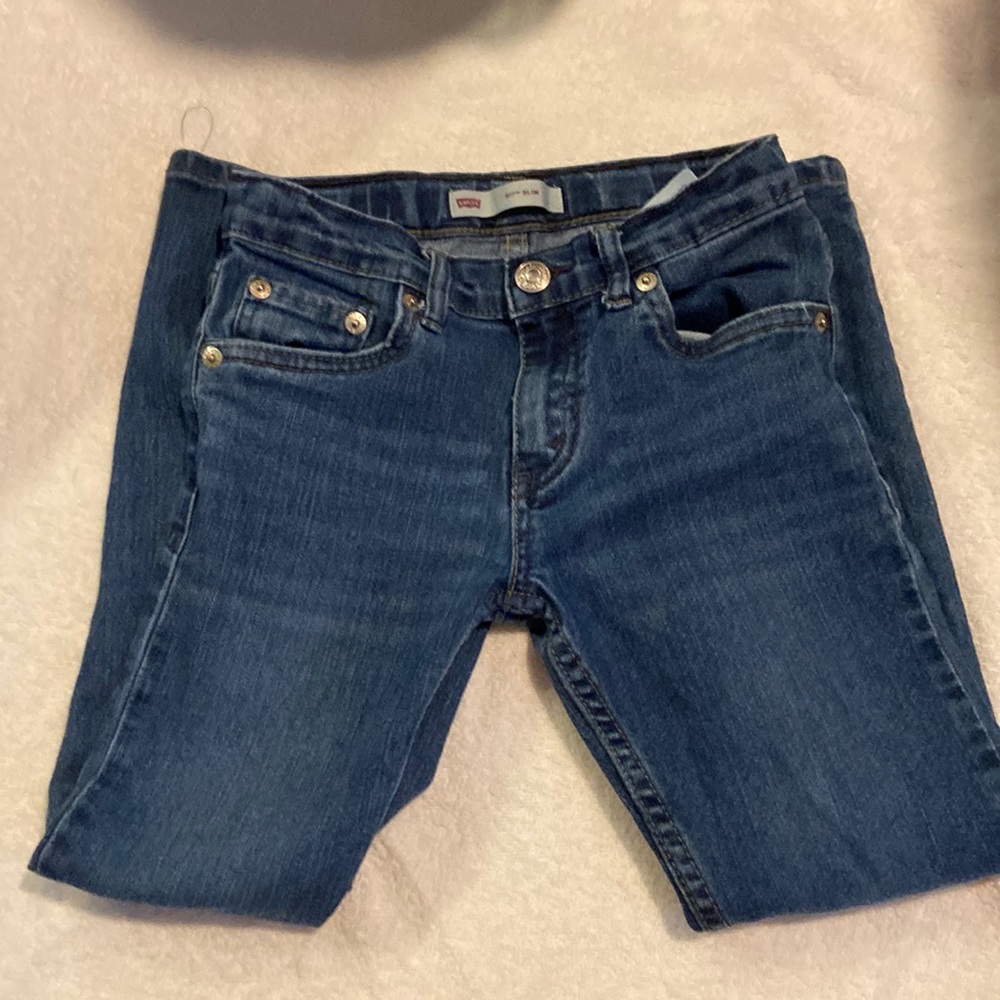Boys slim Levi jeans. Size 7.